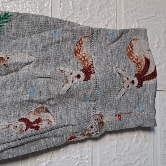 Cupcakes and Cashmere Winter Woodland Creatures Pajama Jogger Pants - Picture 4 of 8